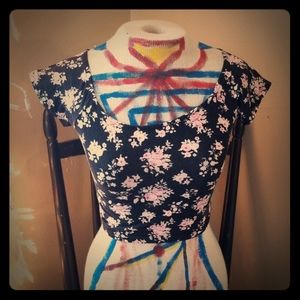 Floral crop top